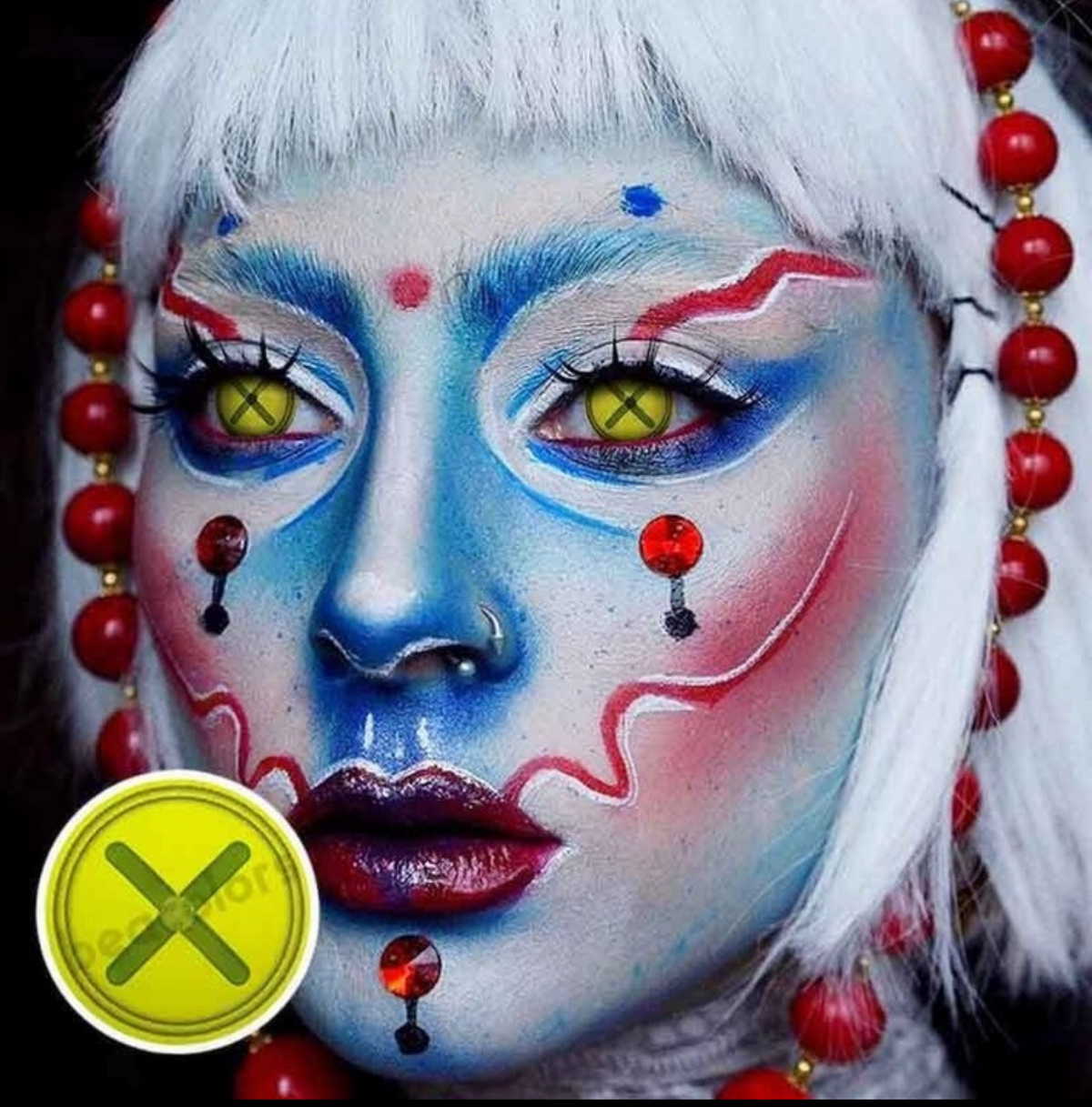 Cosplay  Button Eye Green